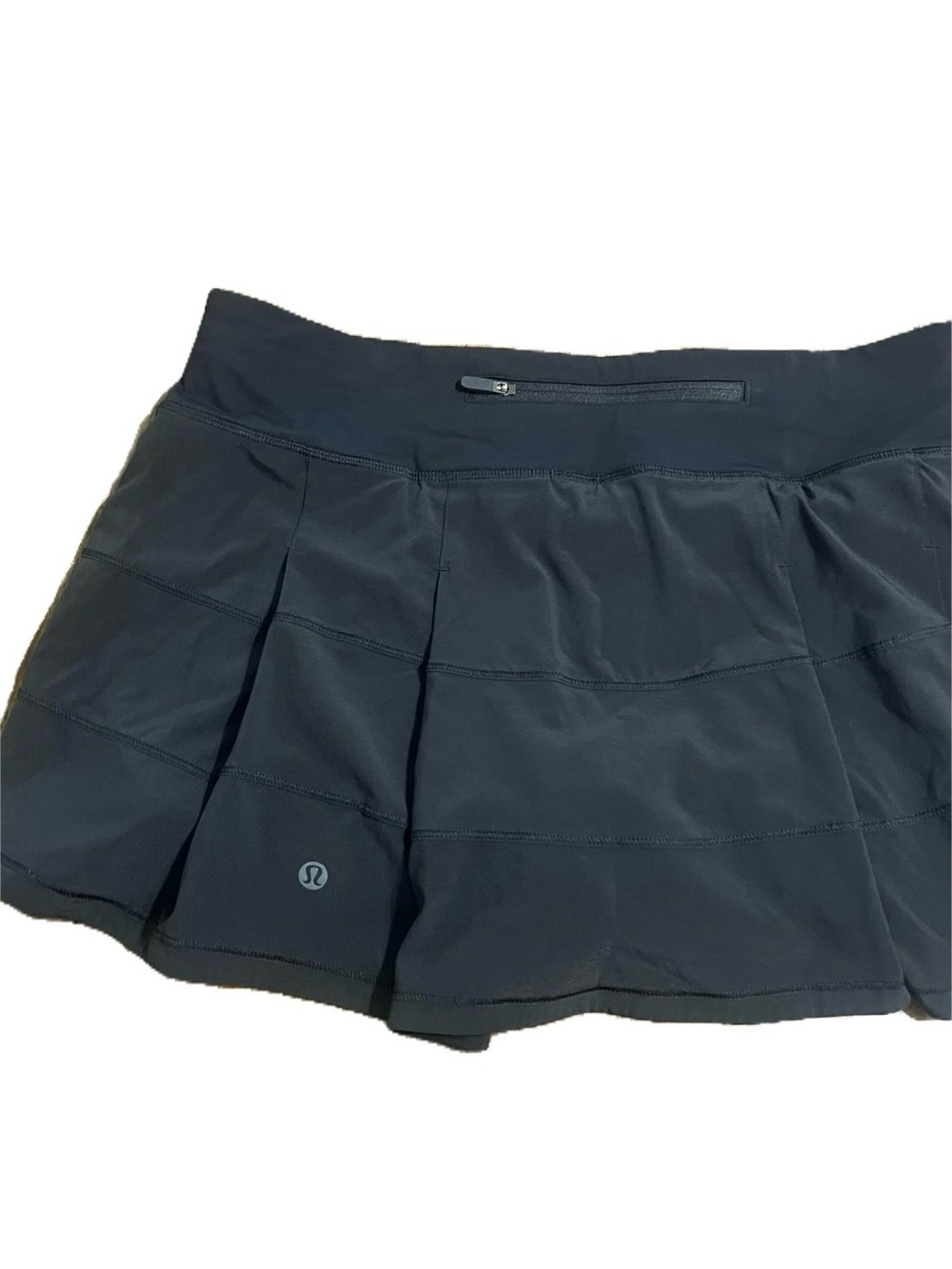 Lululemon Black Athletic Skirt with Built-In Shorts tennis sz 8